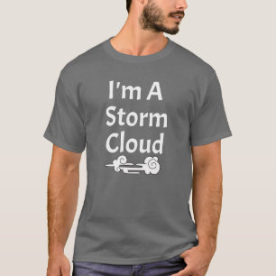 Ich bin ein stürmisches wolkenfarbenes Halloweenko T-Shirt
