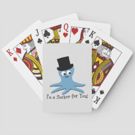 Ich bin ein Sucker für dich! Blauer Kraken Spielkarten