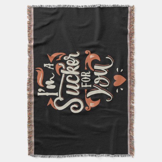 Ich bin ein Sucker für dich Decke (Vorderseite Vertikal)