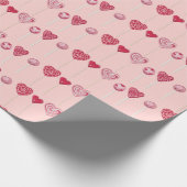 Ich bin ein Sucker für dich Lollipop Valentine Geschenkpapier (Ecke)
