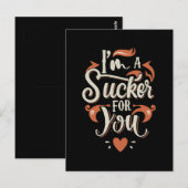 Ich bin ein Sucker für dich Postkarte (Vorne/Hinten)