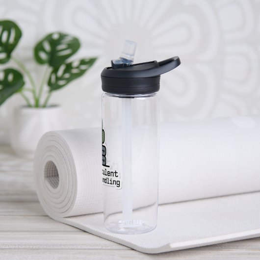 Ich bin ein Sukkulent bei der Fehlerbehandlung Auf Trinkflasche (Yoga)