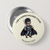 Ich bin ein super fokussierter Titan Pin Button (Vorne & Hinten)