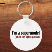 Ich bin ein Supermodel Schlüsselanhänger (Vorderseite)