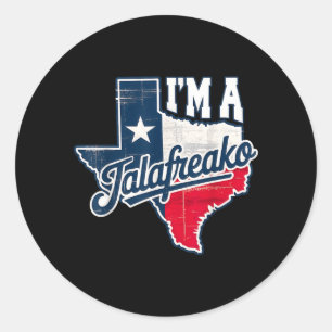 Ich bin ein Talao Texas Stolz Sagen Southern Humor Runder Aufkleber