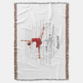 Ich bin ein Tänzer Decke (Vorderseite Vertikal)