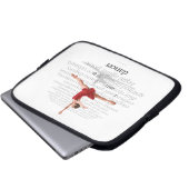 Ich bin ein Tänzer Laptopschutzhülle (Vorne Knopf)