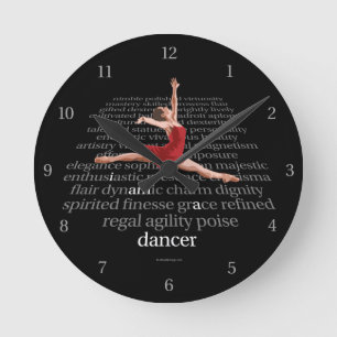 Ich bin ein Tänzer Runde Wanduhr