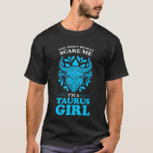 Ich bin ein Taurusmädchen Zodiac. T-Shirt (Vorderseite)