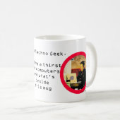 Ich bin ein Techno Aussenseiter Kaffeetasse (VorderseiteRechts)