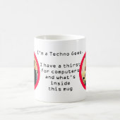 Ich bin ein Techno Aussenseiter Kaffeetasse (Mittel)