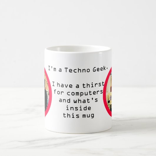 Ich bin ein Techno Aussenseiter Kaffeetasse (Mittel)