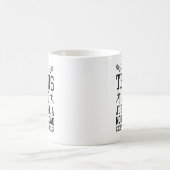 Ich bin ein Tennis-Vater Kaffeetasse (Mittel)