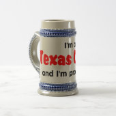 Ich bin ein Texas Tscheche - T Bierglas (Vorderseite Links)