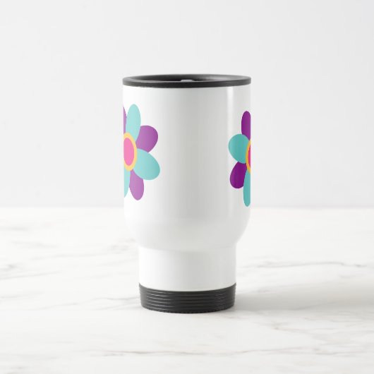 Ich bin ein Thriver! Blume Reisebecher (Mittel)