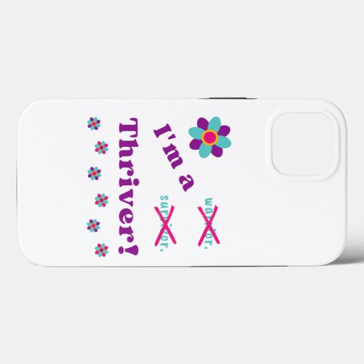 Ich bin ein Thriver! Case-Mate iPhone Hülle (Rückseite (Horizontal))