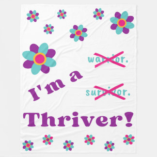 Ich bin ein Thriver! Fleecedecke