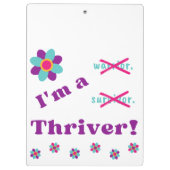 Ich bin ein Thriver! Klemmbrett (Rückseite)