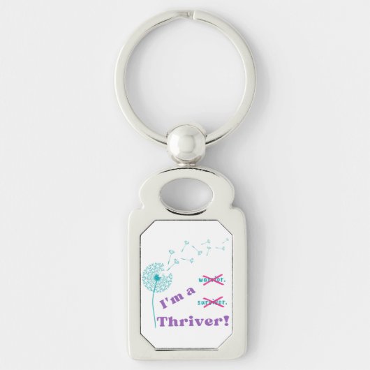 Ich bin ein Thriver! Kronleuchter Schlüsselanhänger (Vorderseite)