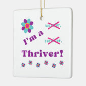 Ich bin ein Thriver-Ornament Keramikornament (Links)