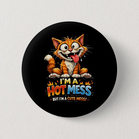 Ich bin ein totales Chaos Button (Vorderseite)
