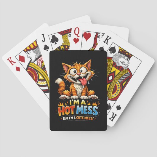 Ich bin ein totales Chaos Spielkarten (Rückseite)