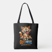 Ich bin ein totales Chaos Tasche (Rückseite)