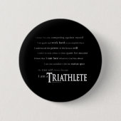 Ich bin ein Triathlete Button (Vorderseite)