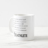 Ich bin ein Triathlete Kaffeetasse (Vorderseite Links)