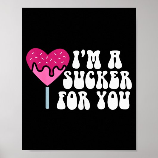 Ich bin ein Trottel für deine lustigen Valentinsta Poster (Vorne)