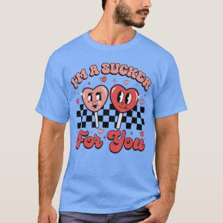 Ich bin ein Trottel für dich Candy Heart Groovy Re T-Shirt