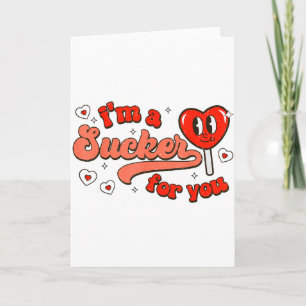 Ich bin ein Trottel für dich Candy Heart Lustiges Karte