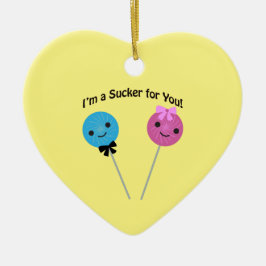 Ich bin ein Trottel für dich! Keramik Ornament