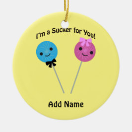 Ich bin ein Trottel für dich! Keramikornament