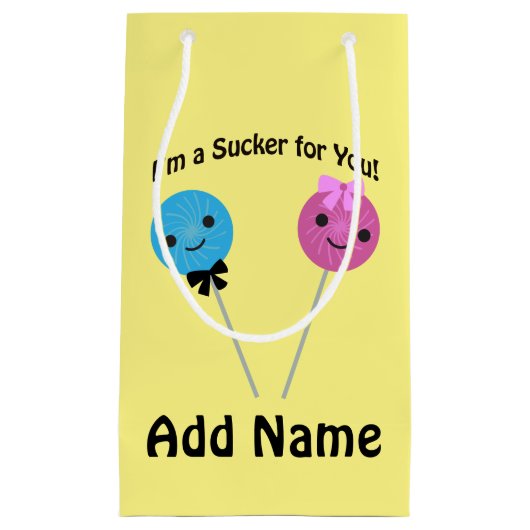 Ich bin ein Trottel für dich! Kleine Geschenktüte (Vorderseite)