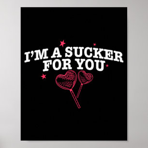 Ich bin ein Trottel für dich Lustiges Valentinstag Poster