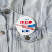 Ich bin ein Trump-Mädchen - Button (Beispiel)