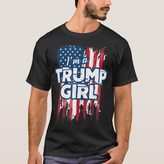 Ich bin ein Trump-Mädchen T-Shirt (Vorderseite)