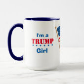 Ich bin ein Trump Mädchen USA Tasse (Links)