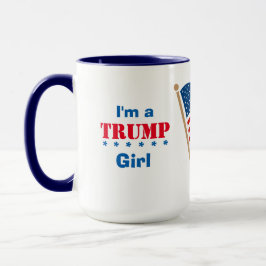 Ich bin ein Trump Mädchen USA Tasse