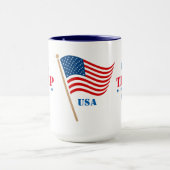 Ich bin ein Trump Mädchen USA Tasse (Zentrum)