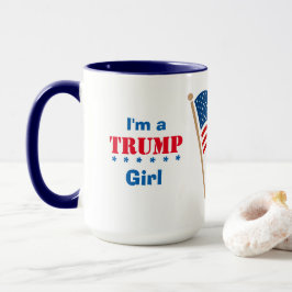 Ich bin ein Trump Mädchen USA Tasse