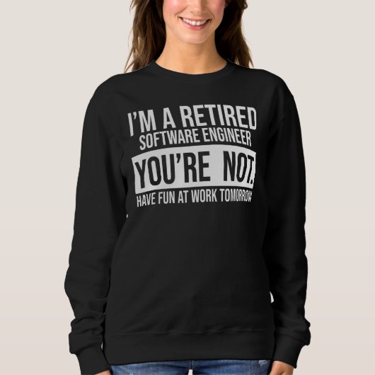 Ich bin ein überarbeiteter Software-Ingenieur, den Sweatshirt (Vorderseite)