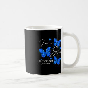 Ich bin ein Überlebender Alopezie-Butterfly Kaffeetasse