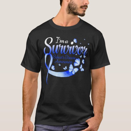 Ich bin ein Überlebender Behcets Disease Awareness T-Shirt (Vorderseite)