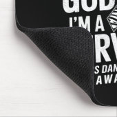 Ich bin ein Überlebender Boxhandschuh Zebra Ribbon Mousepad (Ecke)