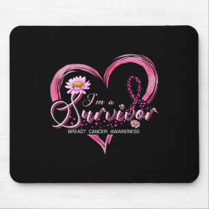 Ich bin ein Überlebender Brustkrebs-Bewusstsein Ro Mousepad