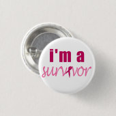 Ich bin ein Überlebender Button (Vorne & Hinten)