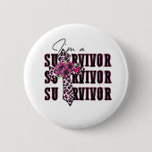 Ich bin ein Überlebender Button (Vorderseite)