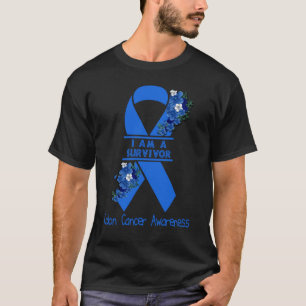 Ich bin ein Überlebender Darmkrebsbewusstsein T-Shirt